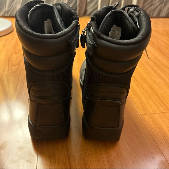 LAPG Men's Core 8" Side-Zip Tactical Work Boots, Lightweight and Durable Suede - Picture 5 of 10